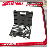 56 Pcs of Chicane 1/4" & 3/8" Drive Socket Set - Include Socket Handle Bit