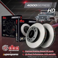 DBA Rear 4000 Series Heavy Duty Disc Brake Rotors for Jeep Wrangler JL JL72 JL74