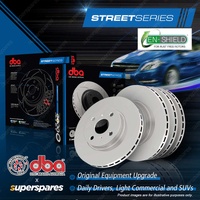 DBA Front + Rear Street EnShield Disc Brake Rotors for Honda CR-V RD 2.0L 2.4L