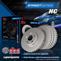 DBA Front + Rear HC Brake Rotors for Mercedes Benz C Class A205 C205 S205 W205