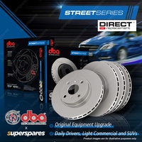 DBA Front + Rear Street Series Disc Brake Rotors for Suzuki SX4 2.0L 2006-2014