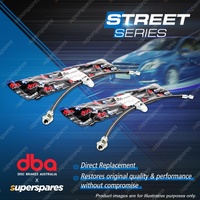 2Pcs DBA Front Street Series Brake Hoses for Suzuki Swift RS415 EZ 1.5L Auto