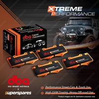 DBA Rear Xtreme Perf Brake Pads for Volkswagen Caddy 5 SK Golf MK 8 CD 122.8mm