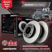 DBA Front 4000 Heavy Duty Disc Brake Rotors for Mazda MX-5 Miata SP Turbo Auto