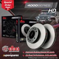 DBA Front 4000 HD Disc Brake Rotors for Volkswagen T5 T6 Touareg 7L 1LP 16"