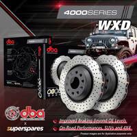 DBA Front 4000 WXD SLV Hat Brake Rotors for Volkswagen Golf 1K1 5K1 AJ5 BA5 BV5