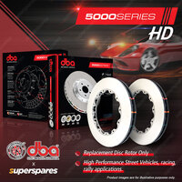 2x DBA Front 5000 Series Disc Brake Rotors for Audi SQ5 8R 1LV 1ZK 2013-2017