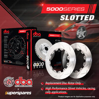 2x DBA Front 5000 Series Slotted Disc Rotors for Porsche 911 993 3.6 Turbo GT2
