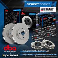 DBA Rear Disc Brake Rotors Pads Calipers Kit for Subaru Forester SG S11 SG5