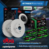 DBA Front Street Disc Brake Rotors + Pads for GWM Ute Cannon Tank 300 2.0L 20-On