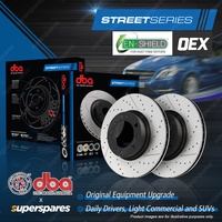 DBA Rear Drilled & EN Brake Rotors for Mercedes Benz S350 S400 S500 W222 V222