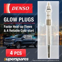 4 x Denso Glow Plugs for Citroen C4 I UA UD II B7 C5 II RC RD RE TD Dispatch