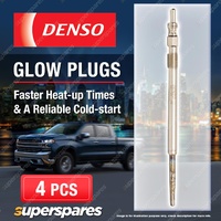 4 x Denso Glow Plugs for Iveco Daily IV 35S14 45C15 50C15 65C18 V 29L11 40C15