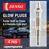4 x Denso Glow Plugs for Toyota Hilux IV LN56 V LN6 LN KZN1 VZN1 LN56 LN85 2.4 D