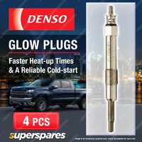 4 x Denso Glow Plugs for Alfa Romeo 156 1.9JTD 932B2 4Cyl AR32302 1997-2000
