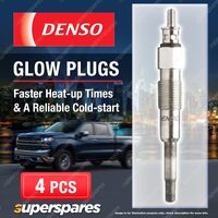 4 x Denso Glow Plugs for Fiat Ducato 230 2.8 TDI 244 2.8JTD 8140.43S 4Cyl