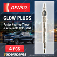 4 x Denso Glow Plugs for Jeep Cherokee KJ 2.8 4Cyl CRD 4x4 ENR 2776cc 2002-2008