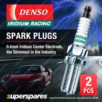 2 x Denso Moto Iridium Racing Spark Plugs for BMW 650cc 800cc Heat Range 27mm