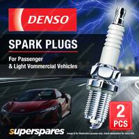 2 x Denso Nickel Spark Plugs for Mazda Rx-7 FC Turbo RE13B 1.3L 2Rotor 85 - 91