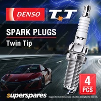4 x Denso Twin Tip Spark Plugs for Mitsubishi Nimbus UF UG Outlander ZE ZF ZG ZH
