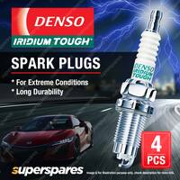 4 x Denso Iridium Tough Spark Plugs for Honda CR-V RM HR-V RU Odyssey RB K24A