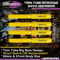 4x Rear Dobinsons Heavy Duty Twin Tube Shock Absorbers for Ford F250 4x4 01-06