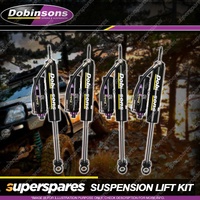Front + Rear Dobinsons MRR ADJ Long Travel Shocks for Ford F Series F250 2017-On