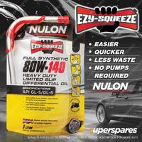Nulon EZY-SQUEEZE HD Gearbox Limited Slip Differential Oil 1L SYN80W140-1E