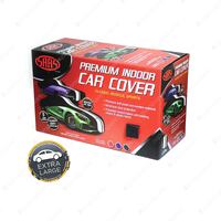 SAAS Indoor Car Cover Extra Large 5.7m Black With White Stripes SC1013