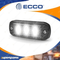 ECCO 12-24V Ultra-Thin Exterior LED Warning Light White - Surface Mount