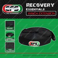EFS Recovery Essentials Black 100% Polyester Winch Extension 4500kg 20m X 50mm