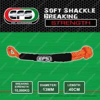 EFS 40cm Orange Soft Shackle Breaking Strength 10000kg 13mm Diameter for offroad