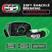 EFS Recovery Soft Shackle Green 14T Minimum Breaking Strength Water Resistant