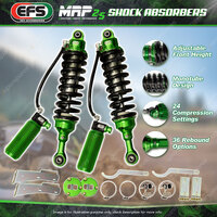 2 x Front EFS MRP 2.5 Strut Shock Absorbers for Toyota Landcruiser Prado 150 LWB