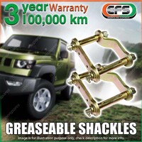 Rear EFS Greaseable Swing Shackles for Toyota Hilux AN120 AN130 GUN136R Revo
