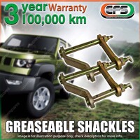 Rear EFS Greaseable Leaf Springs Swing Shackles for Isuzu D-Max RG 08/2020-On