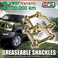 2 Rear EFS Leaf Springs Swing Shackles for Toyota Hilux GUN226R GUN227 N90 25-On