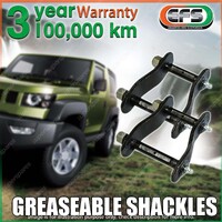 Pair Rear EFS Greaseable Leaf Springs Swing Shackles Pins for Isuzu D-Max 12-20