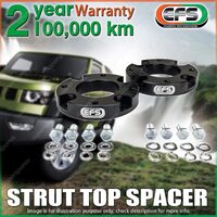 Pair EFS Front Strut Top Spacers 40mm lift for Toyota LandCruiser 200 Series