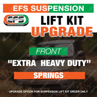 Upgrade Option - Front Extra Heavy Duty Rating Springs - Purchase with Lift Kit