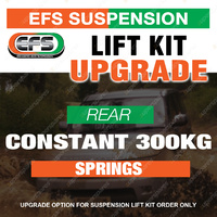 Upgrade Option - Rear Heavy Duty Springs (Constant 300kg) Purchase with Lift Kit