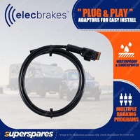 Elecbrakes Electric Hard Trailer Wired Leader with Plug to Connect to EB2