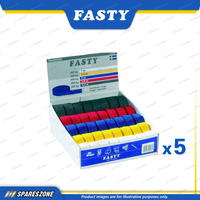 5 x Fasty Transport Straps Assorted Colours Carton Display - Pack of 40