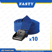 Fasty Straps 2m x 25mm Blue High Tenacity Polypropylene Straps - Pack of 10