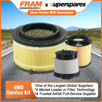 Fram 4WD Filter Service Kit for Mazda BT50 UR UP0Y 2.2L 3.2L 2011-On Ref RSK25C