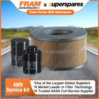 Fram 4WD Filter Service Kit for Toyota Hilux LN167R LN172R LN147R 5L 3.0L