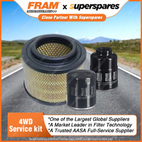 Fram Oil Air Fuel Filter Service Kit FSA34 Excellent Filtration Convenient Pack