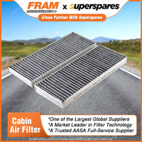 1 Piece Fram Cabin Air Filter - CF10553 Height 26mm Length 265mm Width 101mm