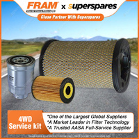 Fram Oil Air Fuel Filter Service Kit FSA36 Excellent Filtration Convenient Pack