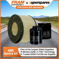 Fram Oil Air Fuel Filter Service Kit FSA29 Excellent Filtration Convenient Pack